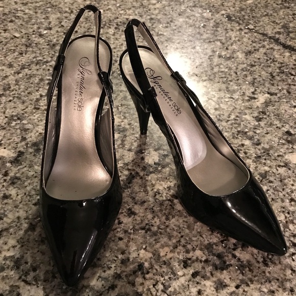 pointed toe slingback heels